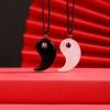 Collar con dije de Ónix Negro y Ágata Blanca Yin Yang Yin Yang Black Onyx White Agate Pendant Necklace