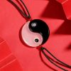 Collar con dije de Ónix Negro y Ágata Blanca Yin Yang Yin Yang Black Onyx White Agate Pendant Necklace
