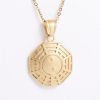 Collar de Equilibrio Yin Yang de Acero de Titanio Yin Yang Titanium Steel Balance Necklace