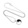 Collar con colgante de armonía Yin Yang de acero de titanio Yin Yang Titanium Steel Harmony Pendant Necklace