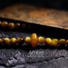 سوار يد من خرز مالا 108 حبة من عين النمر مع شرابة دورجي 108 Mala Beads Tiger Eye Dorje Tassel Bracelet