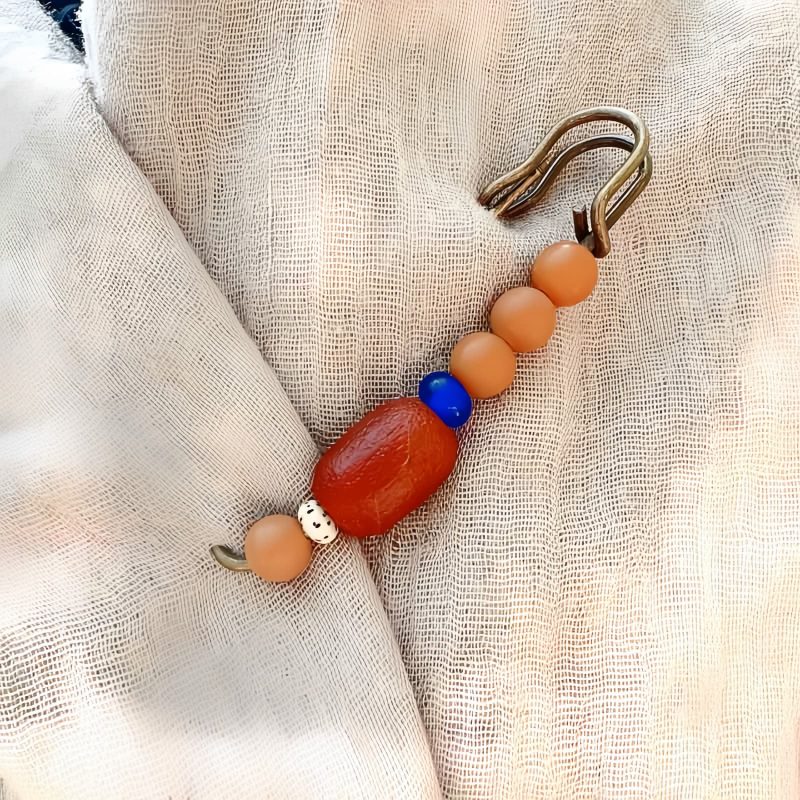 Broche de Armonía de Semilla de Bodhi y Ágata Bodhi Seed Agate Harmony Brooch