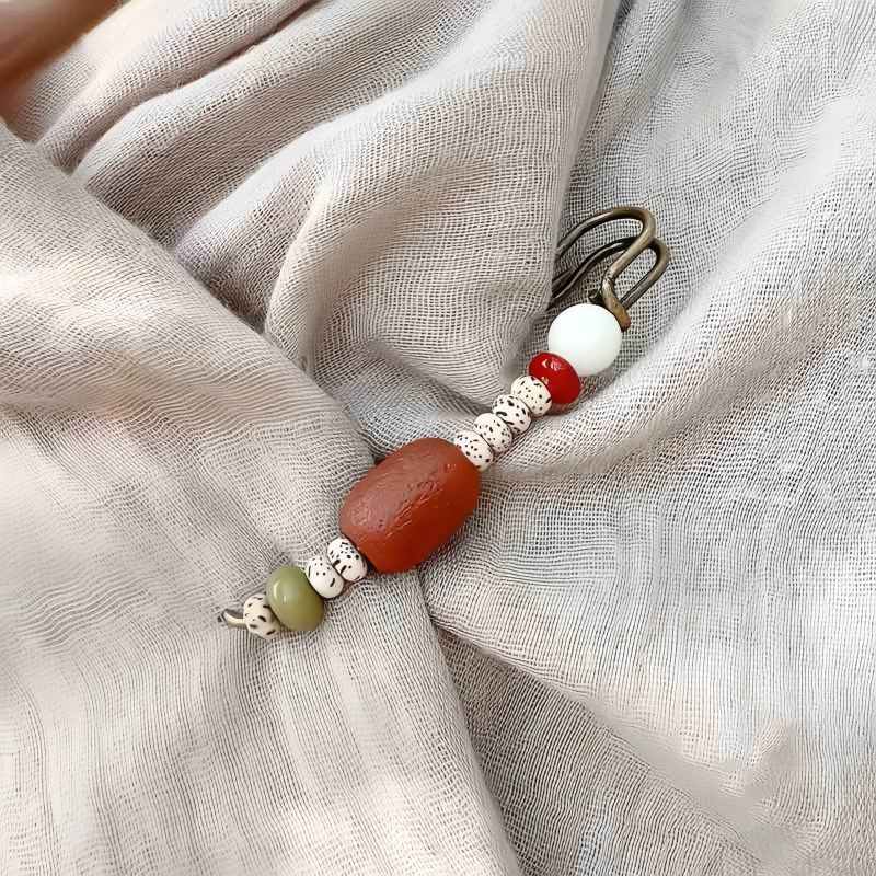 Broche de Armonía de Semilla de Bodhi y Ágata Bodhi Seed Agate Harmony Brooch