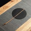 مروحة صينية يدوية الصنع من الخيزران، بيضاوية الشكل Chinese Handmade Bamboo Woven Oval Fan
