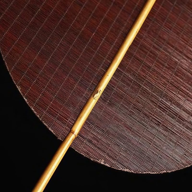 مروحة صينية يدوية الصنع من الخيزران، بيضاوية الشكل Chinese Handmade Bamboo Woven Oval Fan