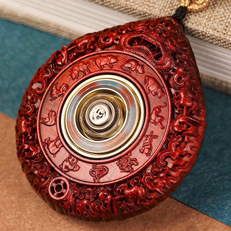 Collar de Sándalo con Signo Zodiacal Chino Avalokiteshvara Chinese Zodiac Sandalwood Avalokitesvara Necklace