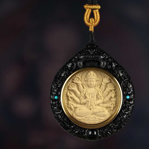 Collar de Sándalo con Signo Zodiacal Chino Avalokiteshvara Collar de Sándalo con Signo Zodiacal Chino Avalokiteshvara