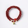Cinnabar Lotus Double Wrap Bracelet Cinnabar Lotus Double Wrap Bracelet