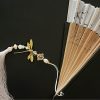 Abanico Plegable de Bambú Hueco con Libélula Dragonfly Hollow Bamboo Folding Fan