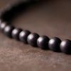 Pulseira de Proteção em Ébano, Contas Dzi e Cobre Ebony Dzi Bead Copper Protection Bracelet