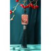 زخرفة السيارة المعلقة من خشب الأبنوس على شكل غزال الألك Ebony Wood Elk Deer Balance Car Hanging Decoration