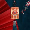 Adorno Colgante para Coche Pixiu de Madera de Ébano, Atrae Riqueza Ebony Wood PiXiu Wealth Car Hanging Decoration