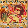 Arte de Pared Feng Shui Qilin Colorido Feng Shui Kirin Colorful Wall Art