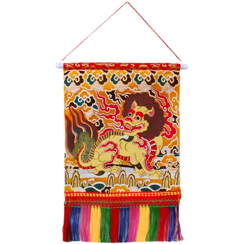 Arte de Pared Feng Shui Qilin Colorido Feng Shui Kirin Colorful Wall Art