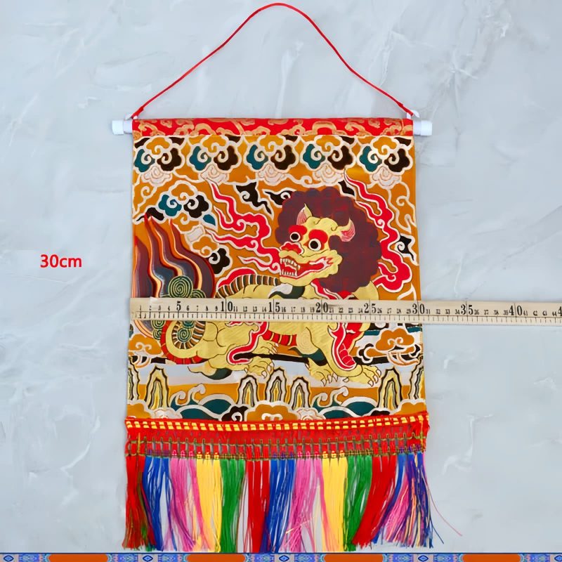 Arte de Pared Feng Shui Qilin Colorido Feng Shui Kirin Colorful Wall Art