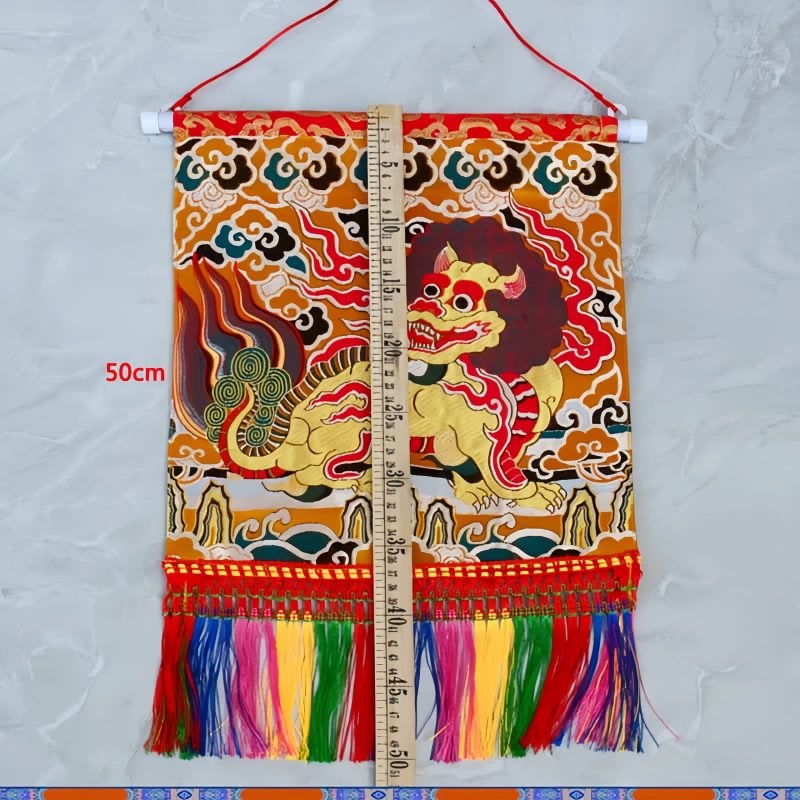 Arte de Pared Feng Shui Qilin Colorido Feng Shui Kirin Colorful Wall Art