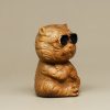 Decoración de Escritorio con Tigre de Sándalo Verde Green Sandalwood Tiger Desk Decoration