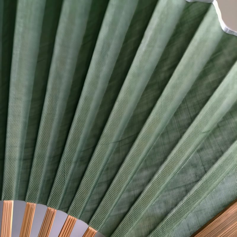 Abanico Plegable de Bambú Retro Artesanal, Color Sólido Handcrafted Retro Bamboo Solid Color Folding Fan