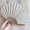 Abanico Plegable de Bambú Retro Artesanal, Color Sólido Handcrafted Retro Bamboo Solid Color Folding Fan