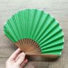 Abanico Plegable de Bambú Retro Artesanal, Color Sólido Handcrafted Retro Bamboo Solid Color Folding Fan