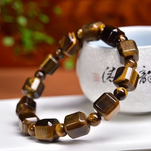 Pulsera Protectora de Ojo de Tigre Natural Pulsera Protectora de Ojo de Tigre Natural