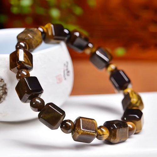 Pulsera Protectora de Ojo de Tigre Natural Pulsera Protectora de Ojo de Tigre Natural