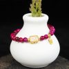 ローズレッドタイガーアイ 幸運符(福)勇気ブレスレット Red Tiger Eye Fu Character Courage Bracelet