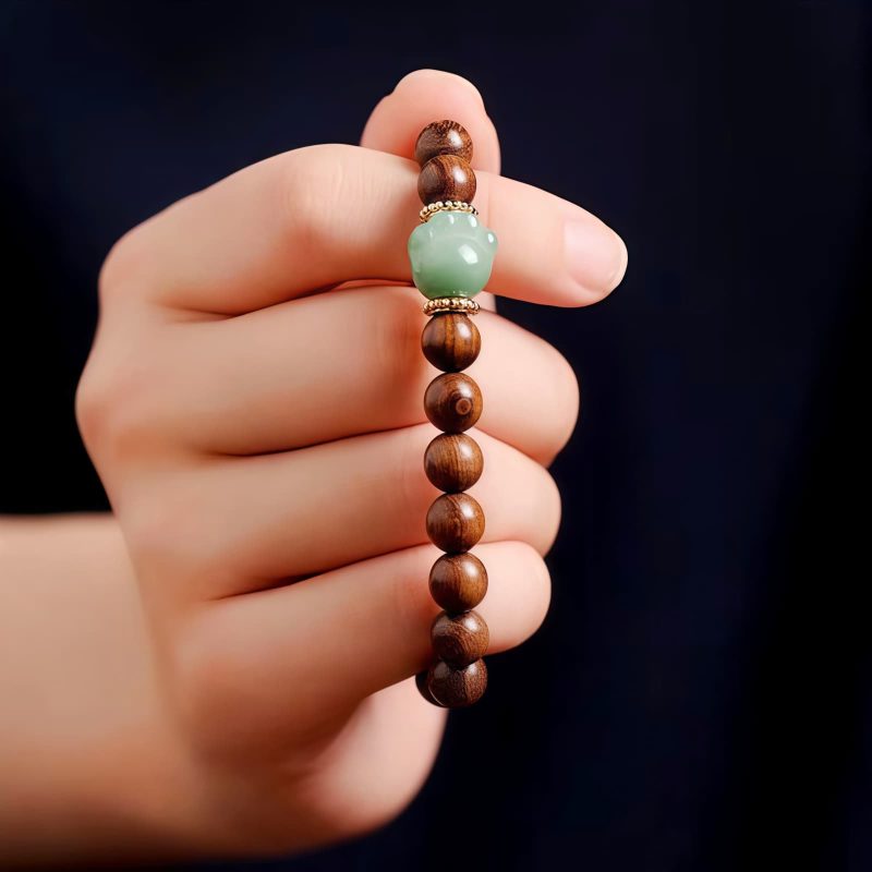 Pulseira Protetora de Sândalo com Patinha de Gato Sandalwood Cat Paw Protection Bracelet