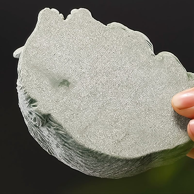 Figurita de Mascota de Té de Zorro de Nueve Colas en Arenisca Sandstone Nine Tailed Fox Tea Pet Figurine