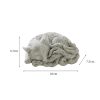 Figurita de Mascota de Té de Zorro de Nueve Colas en Arenisca Sandstone Nine Tailed Fox Tea Pet Figurine