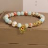 Pulsera de la Mariposa de la Riqueza con Piedra Shoushan Shoushan Stone Butterfly Wealth Bracelet
