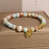 Pulsera de la Mariposa de la Riqueza con Piedra Shoushan Shoushan Stone Butterfly Wealth Bracelet