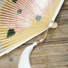 Abanico Plegable de Peonía de Seda con Marco de Bambú Silk Peony Folding Fan with Bamboo Frame