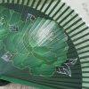 Abanico Plegable de Peonía de Seda con Marco de Bambú Silk Peony Folding Fan with Bamboo Frame