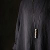 Collar con dije de madera de ébano tibetano para la paz Tibetan Ebony Wood Peace Necklace Pendant