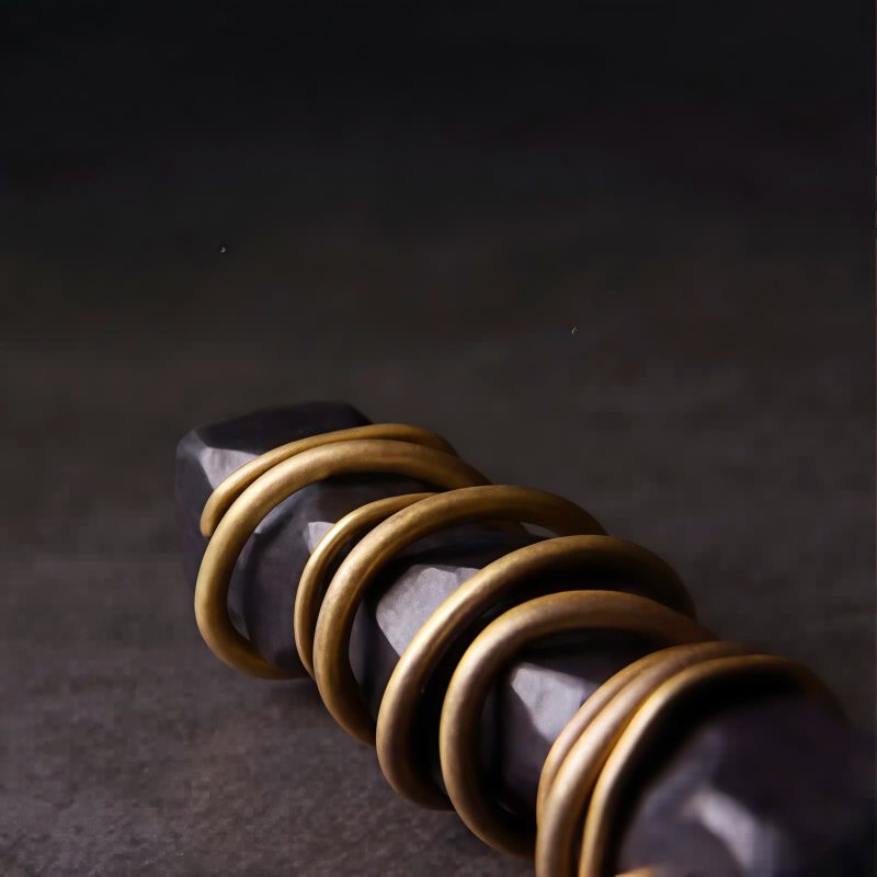 Collar con dije de madera de ébano tibetano para la paz Tibetan Ebony Wood Peace Necklace Pendant
