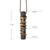 Collar con dije de madera de ébano tibetano para la paz Tibetan Ebony Wood Peace Necklace Pendant