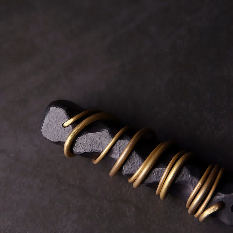 Collar con dije de madera de ébano tibetano para la paz Tibetan Ebony Wood Peace Necklace Pendant