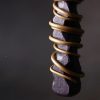 Collar con dije de madera de ébano tibetano para la paz Tibetan Ebony Wood Peace Necklace Pendant