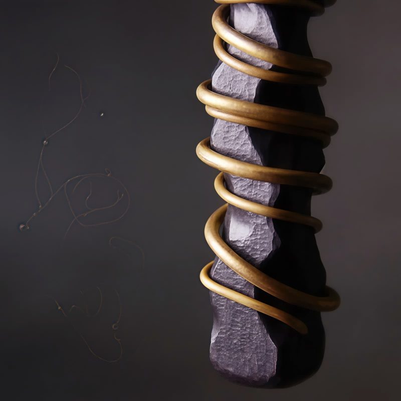 Collar con dije de madera de ébano tibetano para la paz Tibetan Ebony Wood Peace Necklace Pendant