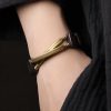 Pulsera de Doble Capa de Madera de Ébano Tibetano y Cobre Tibetan Ebony Wood Copper Double Layer Bracelet