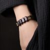 Pulsera de Doble Capa de Madera de Ébano Tibetano y Cobre Tibetan Ebony Wood Copper Double Layer Bracelet