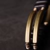 Pulsera de Doble Capa de Madera de Ébano Tibetano y Cobre Tibetan Ebony Wood Copper Double Layer Bracelet
