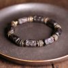 Pulsera de Paz de Ébano Tibetano y Cobre Tibetan Ebony Wood Copper Peace Bracelet