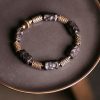 Pulsera de Paz de Ébano Tibetano y Cobre Tibetan Ebony Wood Copper Peace Bracelet