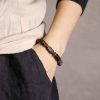 Pulsera de Paz de Ébano Tibetano y Cobre Tibetan Ebony Wood Copper Peace Bracelet