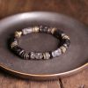 Pulsera de Paz de Ébano Tibetano y Cobre Tibetan Ebony Wood Copper Peace Bracelet