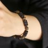Pulsera de Paz de Ébano Tibetano y Cobre Tibetan Ebony Wood Copper Peace Bracelet