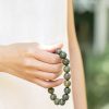 Gelang Tenang Kayu Cendana Hijau Tibet Tibetan Green Sandalwood Calming Bracelet