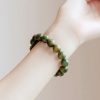 Gelang Tenang Kayu Cendana Hijau Tibet Tibetan Green Sandalwood Calming Bracelet
